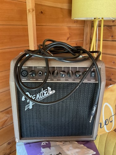 And fender acoustic speaker - and,