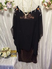 Roman Originals Black Sequin