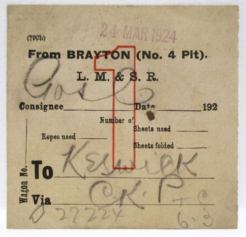 Vintage 1924 brayton - lm&sr, (