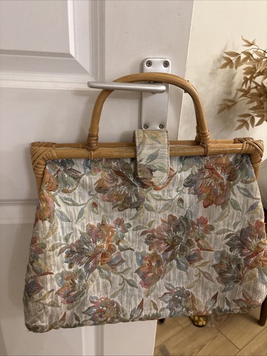 Vintage floral bag - bag, large