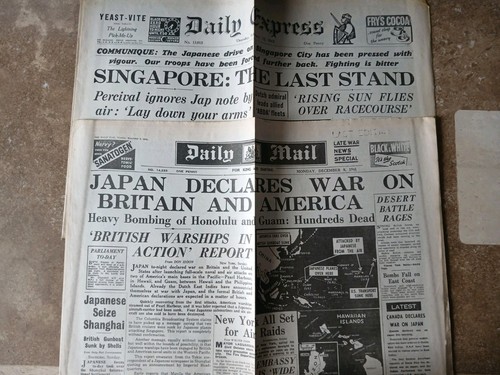 Vintage wwii newspapers - 4,