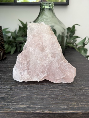 Large rose quartz crystal - large,