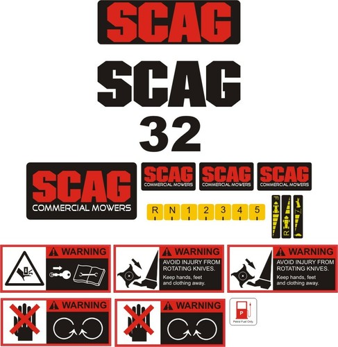 Scag decal kit - 32,