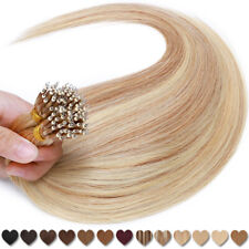 Nano Ring Tip 100% Remy Real Human Hair Extensions Microtube Nano Ring Beads 1G