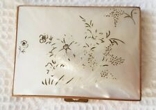 Mother Of Pearl Compact ~ Patrys France ~ With Interior Mirror ~ Vintage ~ Rare