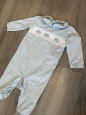NEXT SPANISH BABY BOY BLUE BABYGROW OUTFIT SIZE AGE 3-6 MONTHS