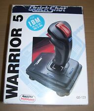 Vintage 90's IBM PC XT AT Computer Quickshot Warrior 5 Joystick TESTED OK BOXED