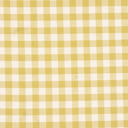 Gingham check yellow fabric - gingham,