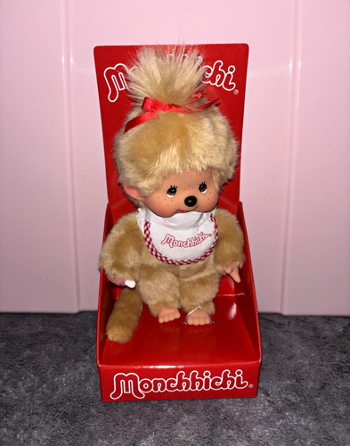 Monchhichi plush monkey - monkey, beige