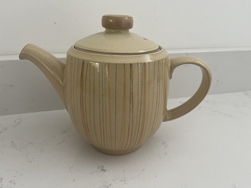 Denby caramel stripes teapot - stripes,