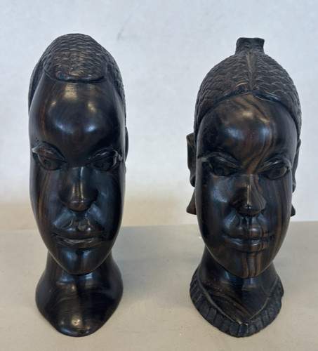 Pair vintage hand carved - hand,