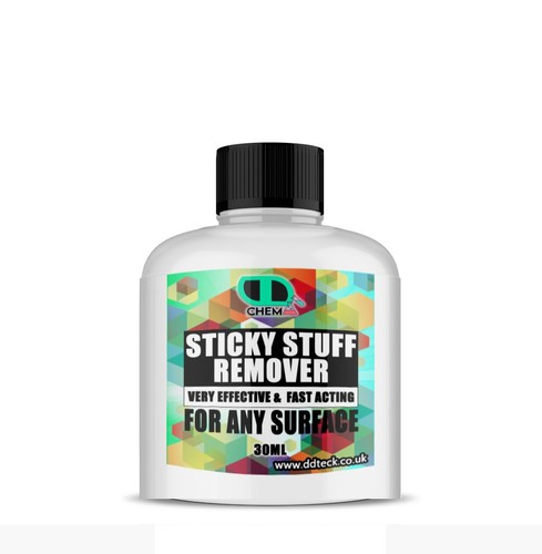 Sticky stuff remover label - stuff,