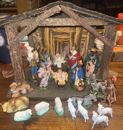 Vintage italian nativity set - italian,