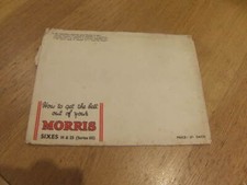 Mobiloil Lubrication Chart for Morris Six 14 & 25 (Series III) 1938