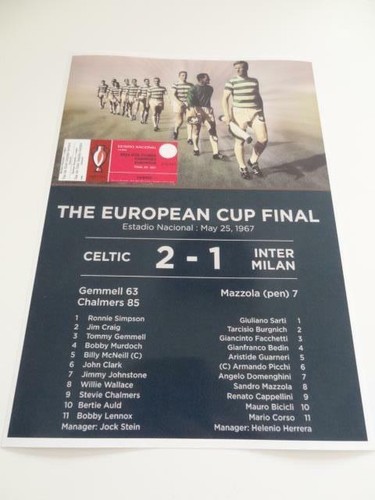 Celtic 1967 european cup - fc,