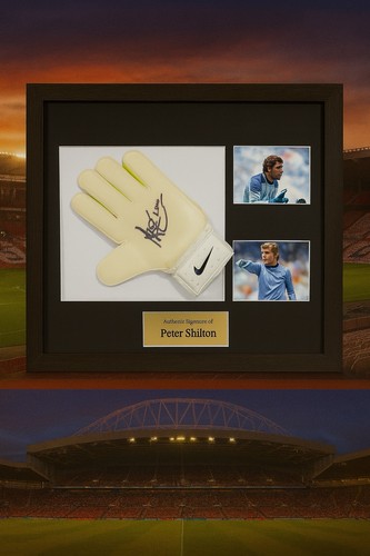 Signed framed peter shilton - signed,