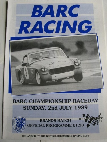 Brands hatch jul 1989 barc - hatch, 2
