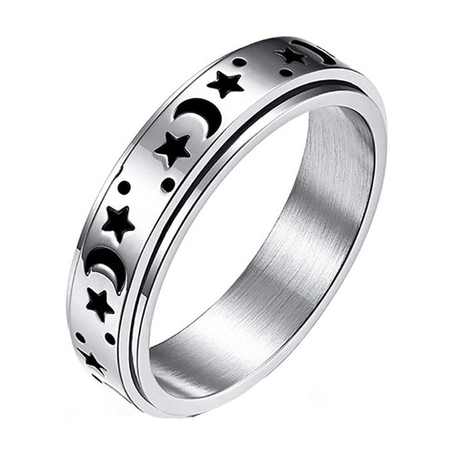 Star moon spinning rings - spinning,