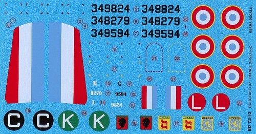 Berna decals ber72012m 72 - decals, 1:72