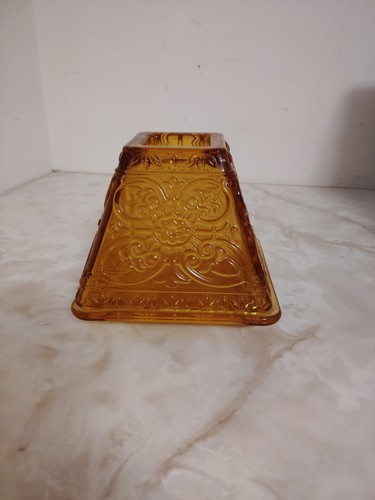 Vintage partylite amber glass - amber,