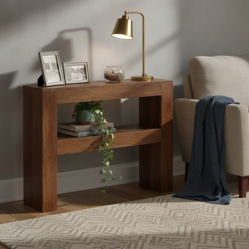 Solid mango wood console - mango,