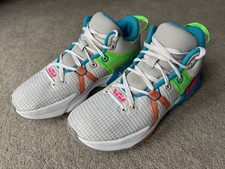 Nike LeBron Witness VII 7 Grey Fog Multi-Color Shoes DM1123-003 Mens Size 10.5