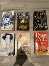 Paperback Books x 6 -Sidney Sheldon (3) - Used
