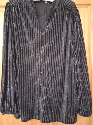 Damart ladies black - black, stripe
