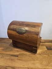 Indian Hardwood & Brass Domed