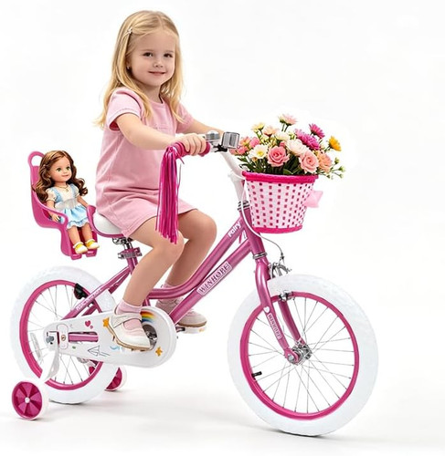 Girls bike with training - girls,
