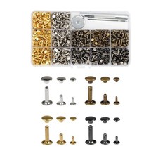 240 Sets Leather Rivets Double