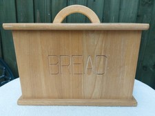 Large Solid Pine Wood Bread Box