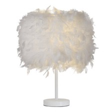 Feather Shade Table Lamp