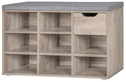 Shoe bench with - drawer, &