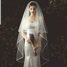 UK 2 Tier Ribbon Edge Bridal
