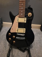 Encore Les Paul Black Left-Handed 6-String 4/4 Full Size Electric Guitar