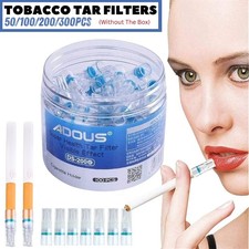 100-300 Tobacco Tar Filters Slim Regular for Roll Up Plastic Holder Tar Reduce.