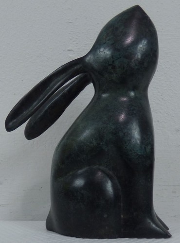Heavy cast brass hare - heavy,