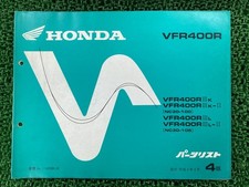 Honda VFR400R Parts List 4th