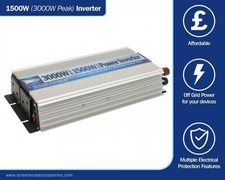 Streetwize 12v to 1500 Watt  3000 Watt Inverter power 1500 Watt SWINV1500