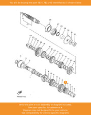 YAMAHA Gear, 2nd Pinion (18t)
