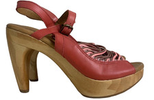 J SHOES HEELS 7 PINK Leather