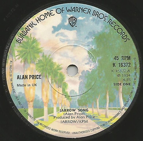 Alan price jarrow song - price,