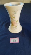 Aldridge Pottery Co Ltd Stoke on Trent Staffordshire Floral Cream Vase
