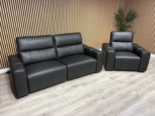 Bellagio Leather 3 Seater +