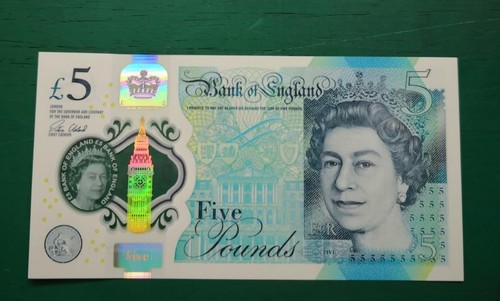 Bank england five - bank, £5