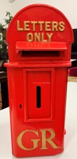 Red Post Box Original Antique