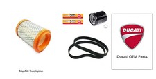 Ducati OEM Hyperstrada 821 939 SP service kit set belts spark air oil filter