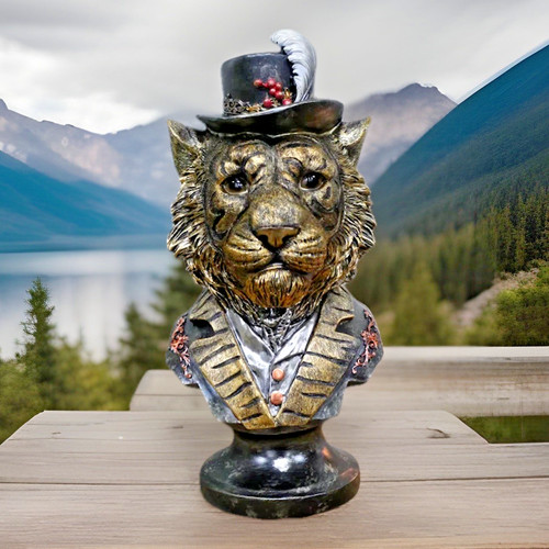 Tiger bust wearing - tiger,