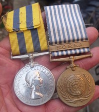 ROYAL NAVY KOREA & UN MEDAL
